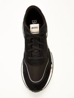 BOSS Jonah Signature Stripe Detail Trainers - Black -Barbou Clothing Shop VFZBV SQ4 0000000004 BLACK SLt