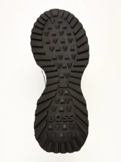 BOSS Jonah Signature Stripe Detail Trainers - Black -Barbou Clothing Shop VFZBV SQ5 0000000004 BLACK SLu