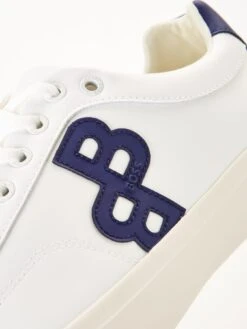 BOSS Aiden Monogram Trainer - Open White -Barbou Clothing Shop VFZBW SQ6 0000000013 WHITE SLd