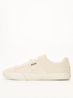 BOSS Aiden Suede Trainer - Light Beige