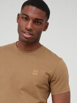 BOSS Tales Relaxed Fit T-Shirt - Khaki  -Barbou Clothing Shop VFZEX SQ4 0000000108 BEIGE MDd