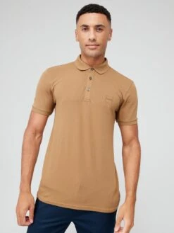 BOSS Passenger Slim Fit Polo Shirt - Beige