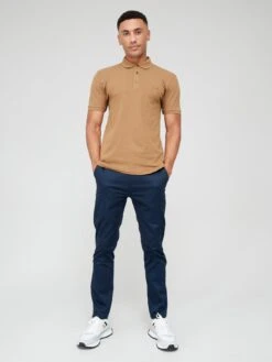BOSS Passenger Slim Fit Polo Shirt - Beige -Barbou Clothing Shop VFZEY SQ3 0000000108 BEIGE MDo
