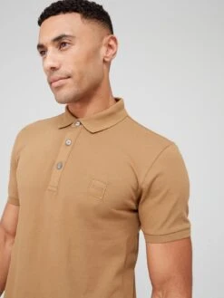 BOSS Passenger Slim Fit Polo Shirt - Beige -Barbou Clothing Shop VFZEY SQ4 0000000108 BEIGE MDd