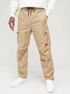 HUGO Garlo233 Regular Fit Cargo Pants - Brown