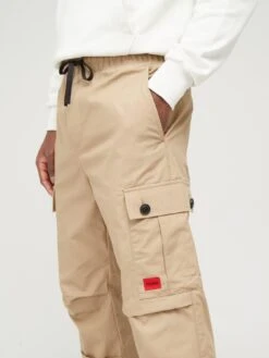 HUGO Garlo233 Regular Fit Cargo Pants - Brown -Barbou Clothing Shop VFZH0 SQ4 0000000143 BROWN MDd