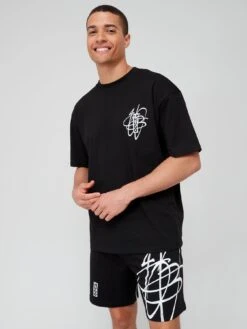 HUGO Denevada Oversize Fit T-shirt - Black