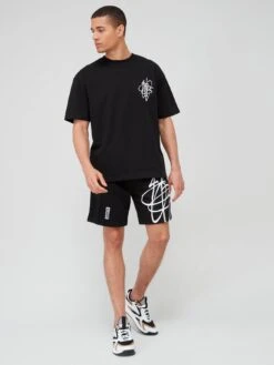 HUGO Denevada Oversize Fit T-shirt - Black -Barbou Clothing Shop VFZID SQ3 0000000004 BLACK MDo