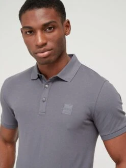 BOSS Passenger Slim Fit Polo Shirt - Dark Grey -Barbou Clothing Shop VFZJJ SQ5 0000000070 DARK GREY MDd1
