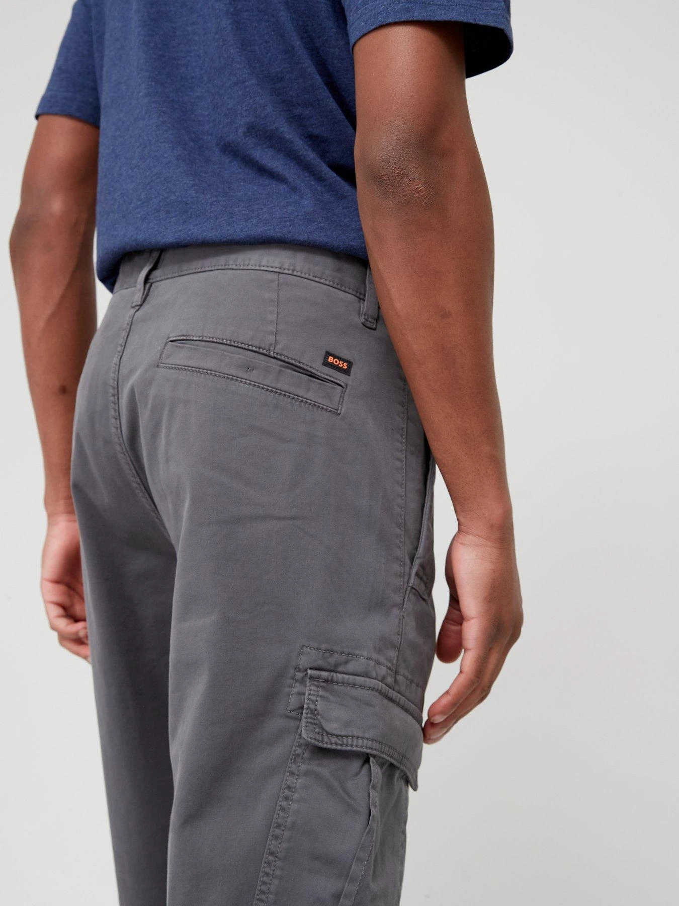 BOSS Sisla 4 Cargo Trousers - Dark Grey 4 BOSS Sisla 4 Cargo Trousers - Dark Grey - Image 4