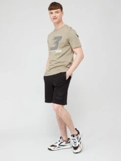 BOSS 3055 Regular Fit Logo T-Shirt - Light Khaki  -Barbou Clothing Shop VFZJS SQ3 0000003112 LIGHT GREEN MDo