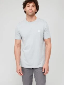 BOSS Tegood Regular Fit T-Shirt - Light Grey 