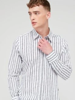 BOSS Relegant_6 Regular Fit Long Sleeve Shirt - White  -Barbou Clothing Shop VFZL2 SQ4 0000000013 WHITE MDd