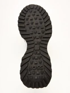 BOSS Jonah Signature Stripe Detail Trainers - Medium Grey -Barbou Clothing Shop VFZMX SQ5 0000000005 GREY SLu