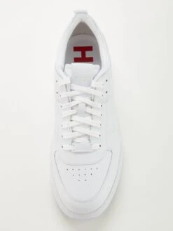 HUGO Kilian Raised Logo Trainers - White -Barbou Clothing Shop VG106 SQ4 0000000013 WHITE SLt