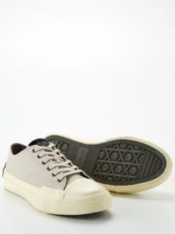 AllSaints Men's Redd Leather Sneakers - Grey  -Barbou Clothing Shop VG4XR SQ4 0000000013 WHITE SLu