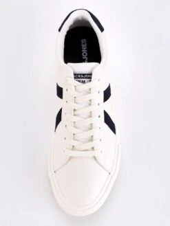 Jack & Jones Freeman Court Trainers - White -Barbou Clothing Shop VG7O4 SQ4 0000000013 WHITE SLt