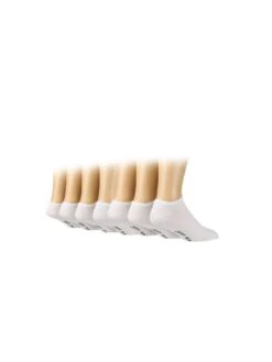 Jeff Banks 7 Pack Of Trainer Liners - White
