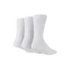 PRINGLE Classic Plain Bamboo 3 Pack Of Socks - White