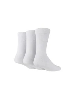 PRINGLE Classic Plain Bamboo 3 Pack Of Socks - White