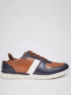 Pod Ruffus Leather Panelled Trainers