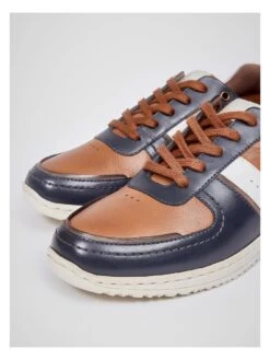 Pod Ruffus Leather Panelled Trainers -Barbou Clothing Shop VGGKF SQ3 0000000048 NAVY SLf