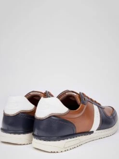 Pod Ruffus Leather Panelled Trainers -Barbou Clothing Shop VGGKF SQ4 0000000048 NAVY SLt