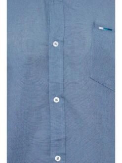 BadRhino Ss Linen Shirt - Storm Blue -Barbou Clothing Shop VGGNO SQ4 0000000020 BLUE MDd