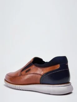Pod Cooper Leather Slip On Shoes -Barbou Clothing Shop VGGPE SQ4 0000000143 BROWN SLt