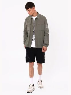 Religion Cotton Terrace Utility Overshirt - Khaki -Barbou Clothing Shop VGIOG SQ4 0000000058 KHAKI MDd