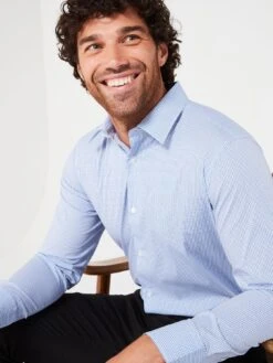 Very Man Formal Micro Check Shirt - Blue/White 10 Very Man Formal Micro Check Shirt - Blue/White -Barbou Clothing Shop VGPPJ SQ5 0000000029 MULTI MDd1