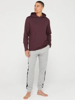 Everyday Grey Side Panel Hoody Pyjama Set