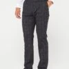 Very Man Regular Fit Textured Check Suit Trouser - Charcoal