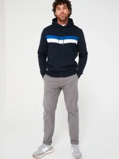 Very Man Chevron Cut And Sew Hoody - Navy/Blue -Barbou Clothing Shop VGPQM SQ3 0000000029 MULTI MDo