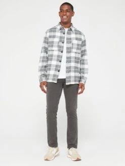 Very Man Brushed Check Shirt - Ecru -Barbou Clothing Shop VGQRX SQ3 0000000108 BEIGE MDo