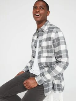 Very Man Brushed Check Shirt - Ecru -Barbou Clothing Shop VGQRX SQ5 0000000108 BEIGE MDd1