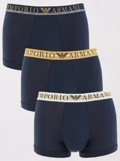 Emporio Armani Bodywear Mixed Waistband 3 Pack Trunk