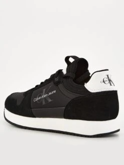 Calvin Klein Jeans Retro Runner Laceup Refl - Black/White -Barbou Clothing Shop VGY9G SQ3 0000000019 BLACK WHITE SLf