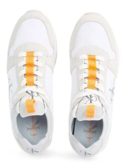 Calvin Klein Jeans Retro Runner Laceup Refl - White -Barbou Clothing Shop VGY9I SQ4 0000000013 WHITE SLt