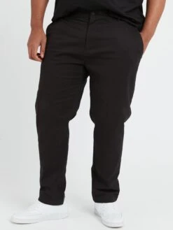 Calvin Klein Big & Tall Modern Twill Tapered Pant - Black