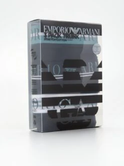 Emporio Armani Bodywear Mixed Waistband 3 Pack Trunk - Black -Barbou Clothing Shop VGYC7 SQ4 0000000004 BLACK SLd1