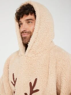 Very Man Mens Family Christmas Reindeer Slanket - Brown -Barbou Clothing Shop VGYL2 SQ5 0000000143 BROWN MDd