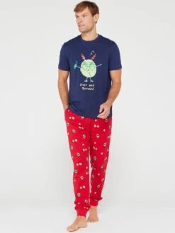 Very Man Mens Family Sprout Mini Me Christmas Pyjamas - Multi