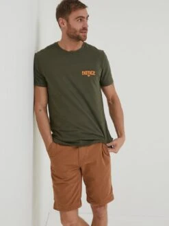 FatFace Surf T-shirt - Khaki