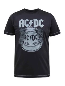 D555 Highway Official ACDC Hells Bells Printed T-Shirt - Black -Barbou Clothing Shop VHGFF SQ4 0000000004 BLACK MDd