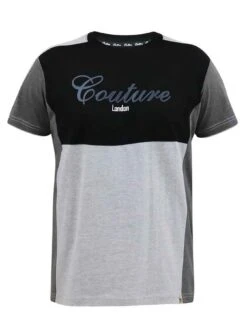 D555 Felix Couture Cut-And-Sew Detail T-Shirt - Multi -Barbou Clothing Shop VHGGY SQ5 0000000004 BLACK MDd1