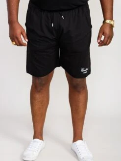 D555 Holbrook Couture Elasticated Waistband Shorts - Black