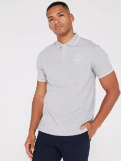 Hackett Heritage Logo Polo Shirt - Grey