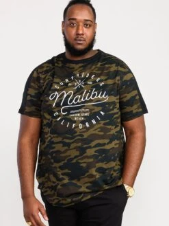D555 Sullivan Camo Malibu Chest Print T-Shirt