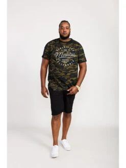 D555 Sullivan Camo Malibu Chest Print T-Shirt -Barbou Clothing Shop VHGIM SQ4 0000000058 KHAKI MDd